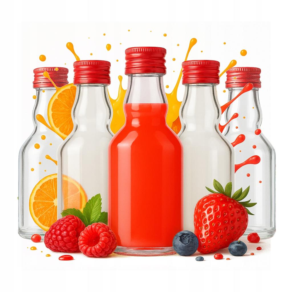 10X Butelka Miniaturowa Eliksir 50Ml + Zakrętka