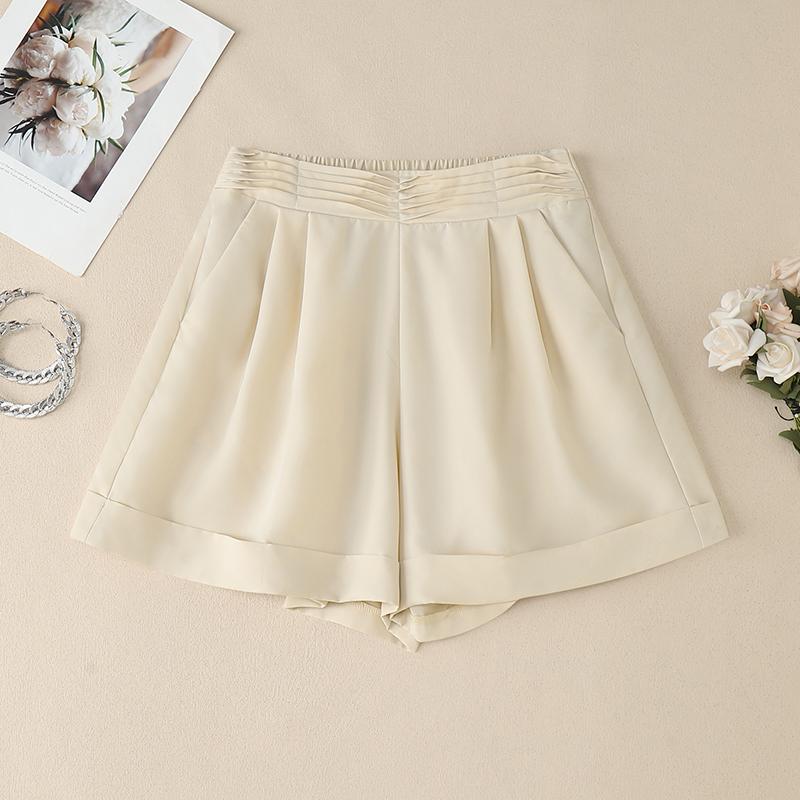 ZANZEA Women Casual Elastic Waist Loose Summer Shorts