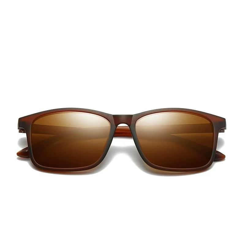 New Luxury Men Sunglasses Vintage Square Ultra Light  Frame Driving Fishing Sun Glasses For Man Uv400 Eyewear