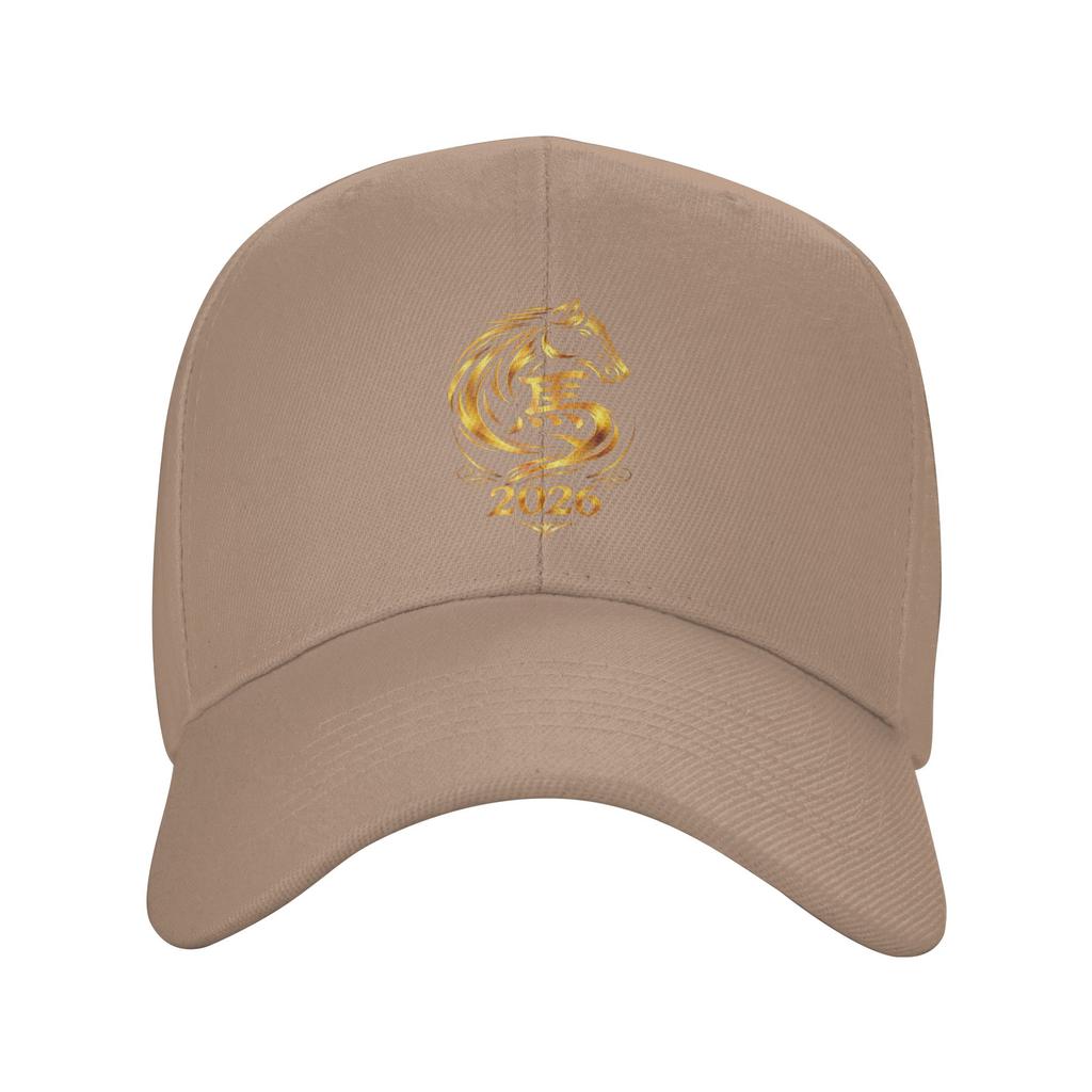 Chinese New Year 2026 Fire Horse Casual Baseball Cap Summer Trucker Hat Running Hippie Snapback Cap Men Streetwear Baseball Caps