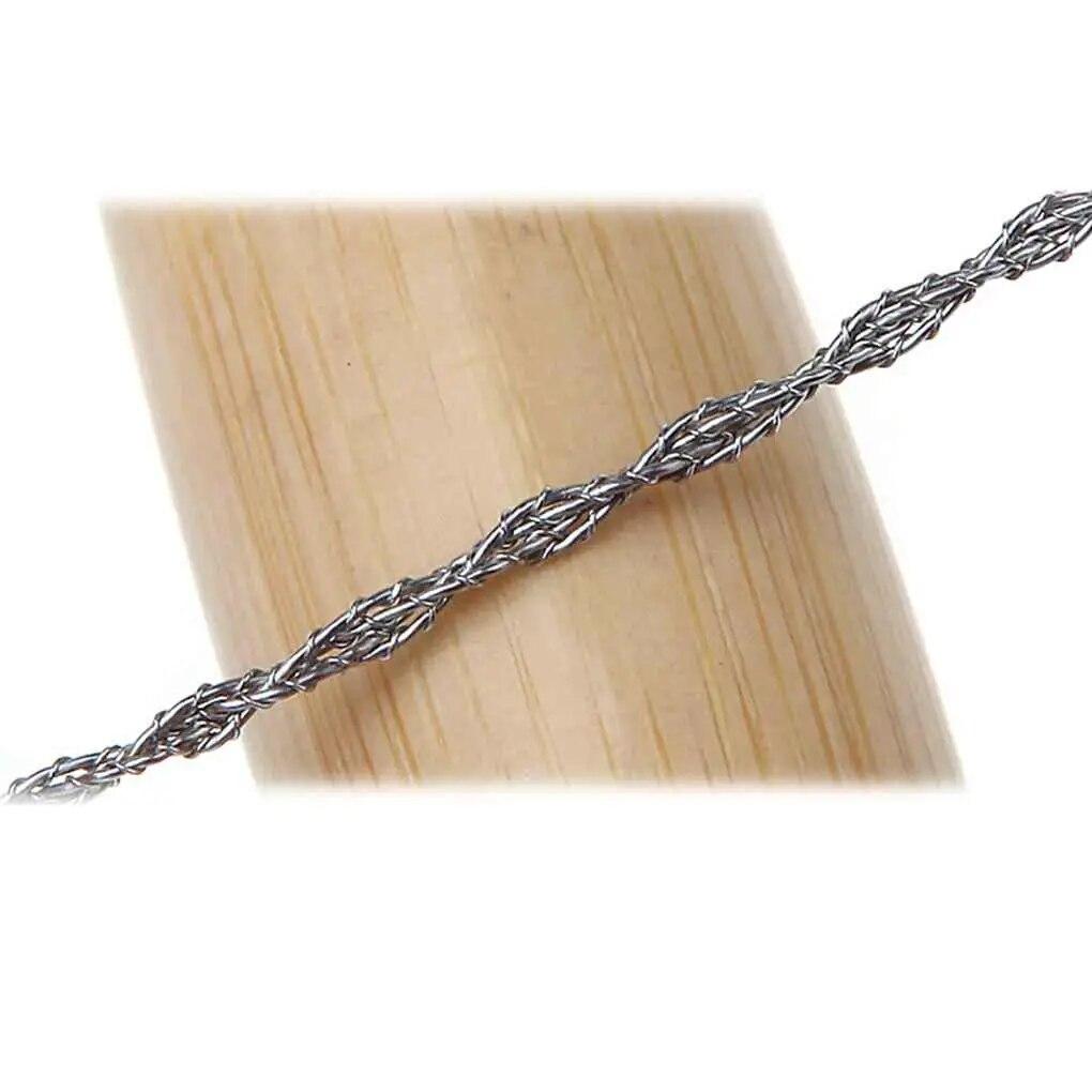 Edelstahl-Taschenketten-Drahtsägen, tragbare Survival-Camping-Handsägen