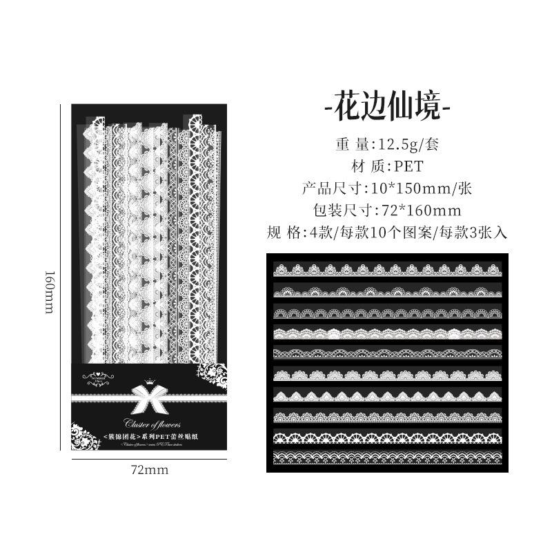 30 pcs Long strip Creativity Stickers pack Adhesive Diy Decorative Diary Album Scrapbooking Planner Junk Journal Supplies