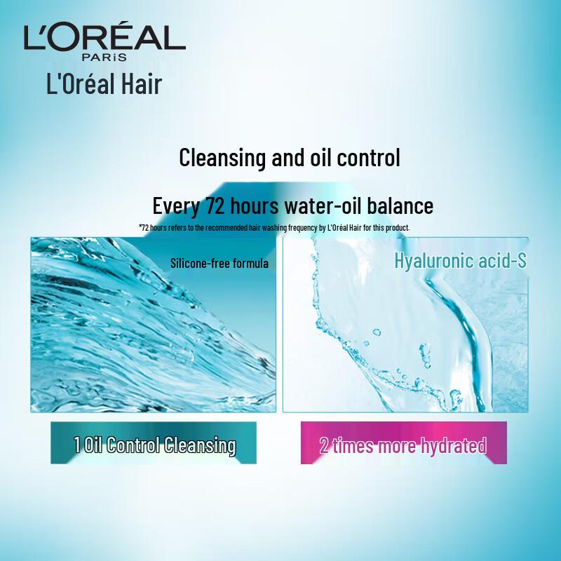 L'Oreal Hyaluronic Acid Anti-Dandruff Shampoo - Full Case (12 x 400ml)