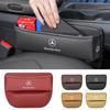 Car Seat Gap Organizer Leather Storage Box Interior Accessories For Mercedes Benz W203 W204 W205 W210 W211 W212 CLA CLK GLA