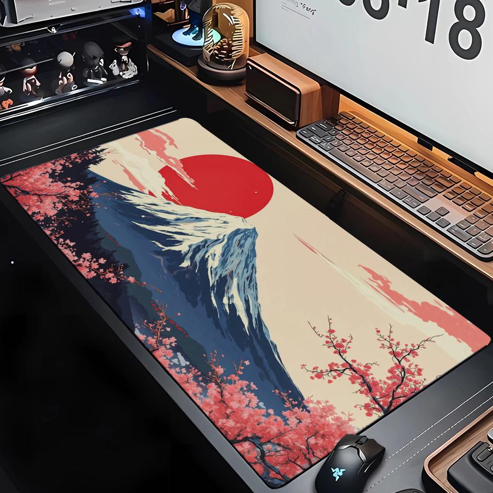 The scenery of Mount Fuji Mouse pad desk mat XXL gaming mats gamer pc accessories rubber antislip suitable for work and game