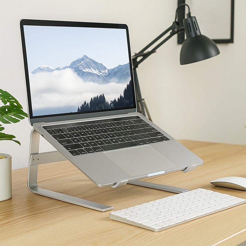Iron Laptop Stand Double Layer Computer Stand Sturdy Notebook Stand  Desktop Use