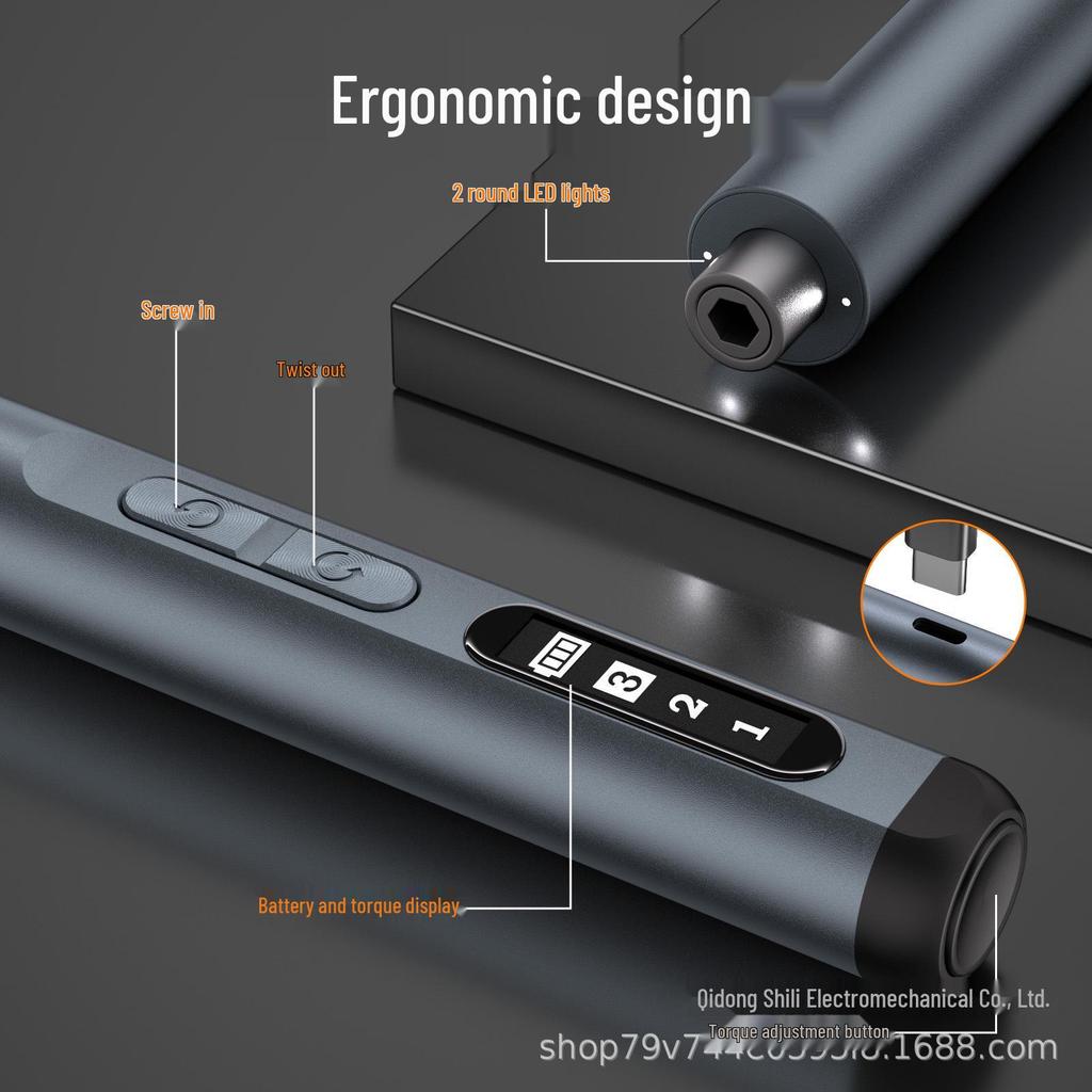 2026 Mini Precision Electric Screwdriver Set for Computers, Phones, and Cameras Repair, 3.6V Pen-Type Design