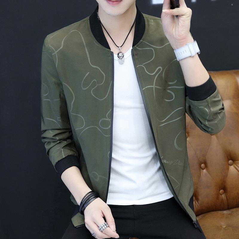 

Весна и осень Новая мужская повседневная куртка-бомбер Осенняя бейсбольная форменная куртка Мужская мода 4XL