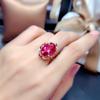 Lindon Women silver plated 5A Zircon Rings Necklace Pendant Set Wedding Party Gift