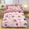 Anime Crayon Shin-Chan Duvet Cover Pillowcase Bedding Set Adult Boy Girl Kids Gift Bedroom Decoration Single Double Large Size