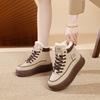 TUINANLE Women Winter Warm Snow Boots Plush Cotton Platform Sneakers High Top Lace Up Casual Shoes