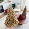 1 Piece of Cartoon Hand-woven Christmas Tree Desktop Decoration Ornaments Christmas Simulation Christmas Tree