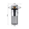 Bathroom Sink Drain Strainer Universal Pop-Up Sink Hair Catcher Anti-Clog Stainless Steel Drain Filter Basket For Washbasin