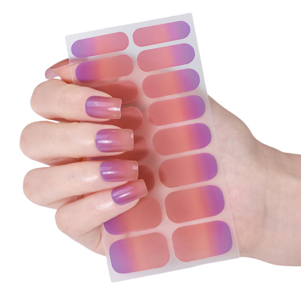 Cats Eye Nails Polish Strips Nail Art Stickers Glittering Gels Nail Strips Gels Nail Wraps Nail Art Decoration