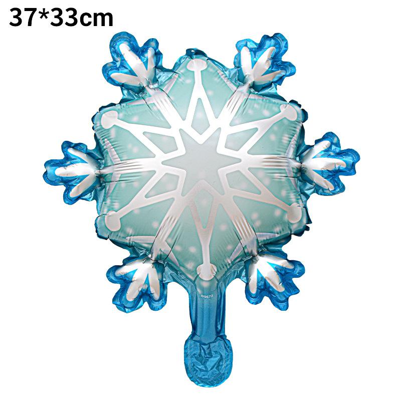 Snowflake Aluminum Film Balloon Winter Ice And Snow Festival Mini Snowflake Ice Princess Birthday Party Balloon