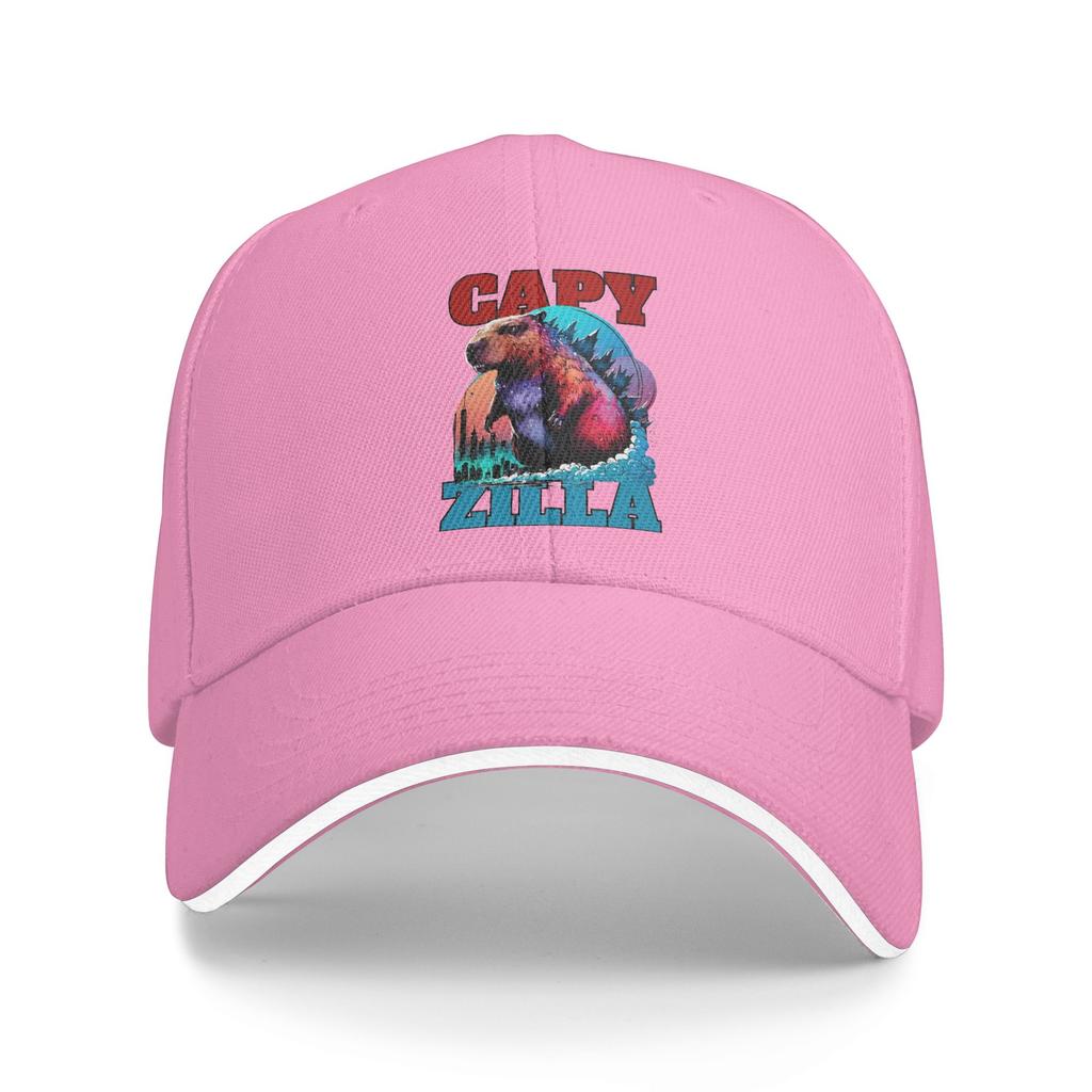 Capyzilla Capybara Baseball Cap  Men Women Custom DIY Trucker Hat Summer Fitted Retro Hiking Fishing Hot Sale Baseball Caps