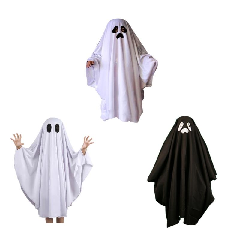 Kids Halloween Scary Hooded Cape, Halloween Scary Cloak Cosplay Costumes Halloween Cape Scary Costume