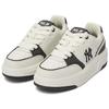 MLB Zapatillas de Skate de Caña Baja Gruesas de Cuero Sintético Antideslizantes para Aumentar la Altura Unisex Negro 3ASXD015N-