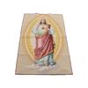 Christian Icons Baroque Style Christian Sacred Heart of Jesus Gold Silk Brocade Portrait Wall
