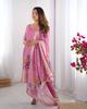 Women Party Wear Designer Kurta Pant Dupatta Set Indian Bollywood Top Tunic Kurti
