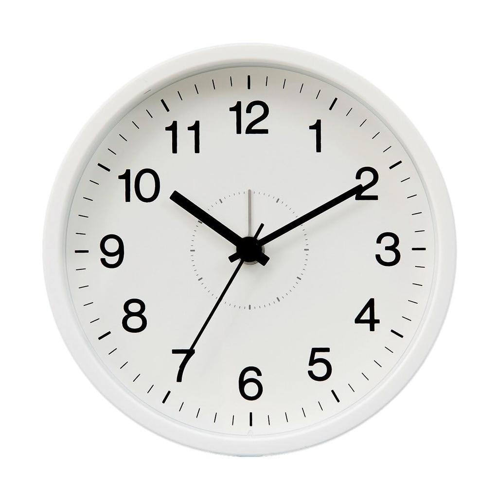 NITORI Silent Second Hand Table Clock SW 006TG White 8171487