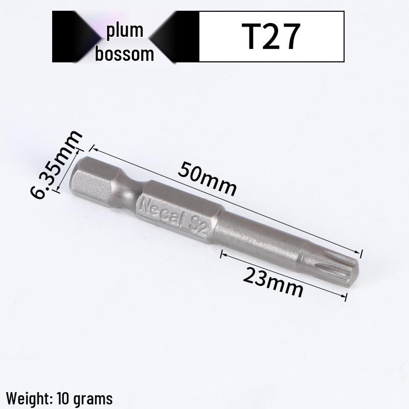 Magnetic Plum Blossom Screwdriver Replacement Bits T15 T20 T25 T30