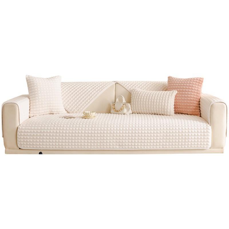 Facecloth Sofa Cushion Winter Thickened Plush Simple Modern Sitting Cushion Non-slip Sofa Cover Cover Cloth Towel