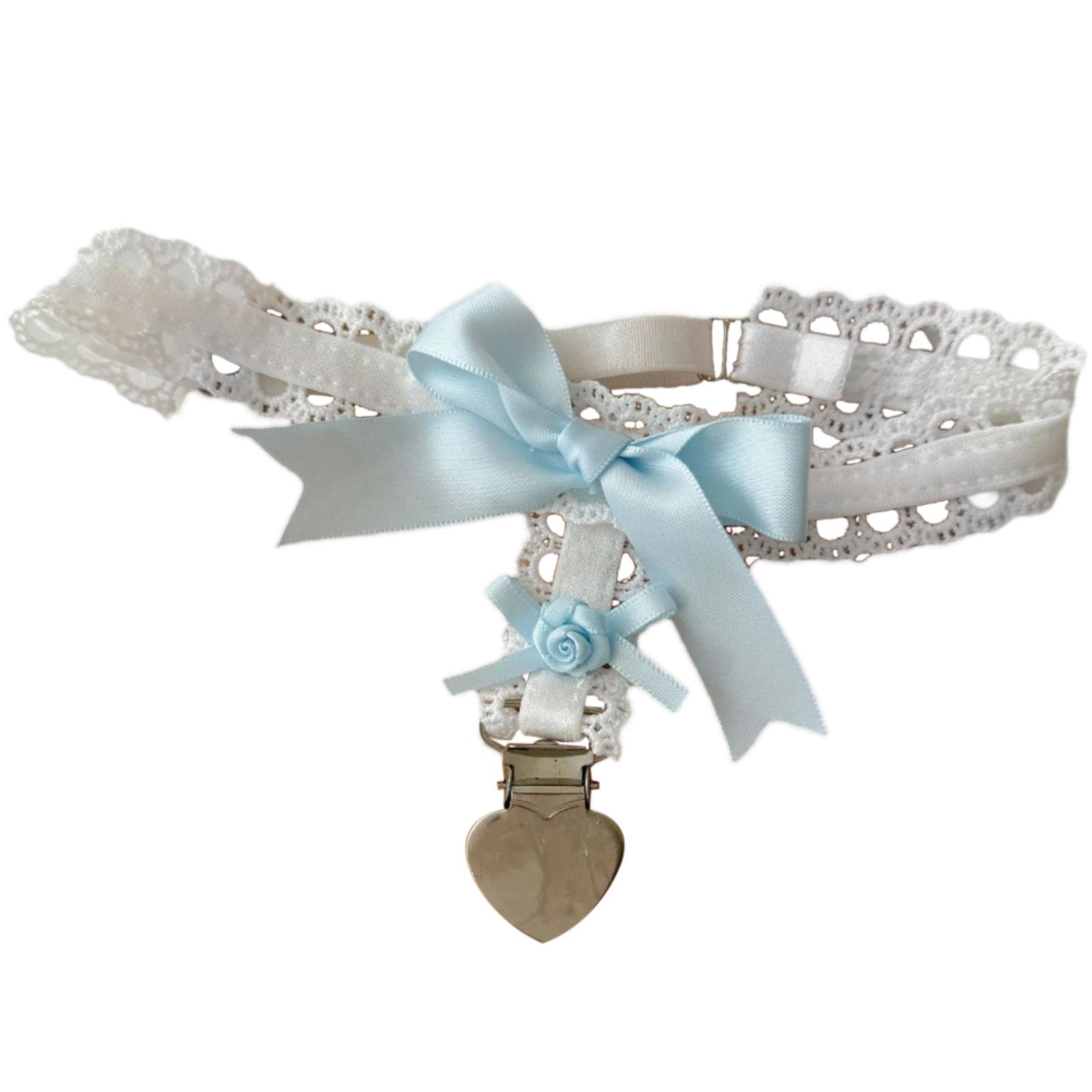 

Кільце на ногу у формі серця, Мила еластична мереживна підв язка на ногу, Просте панк хіп-хоп кільце на ногу, Аксесуари для ніг ручної роботи синій