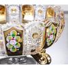 Flavence Engraved Crystal Glass Fruit Bowl