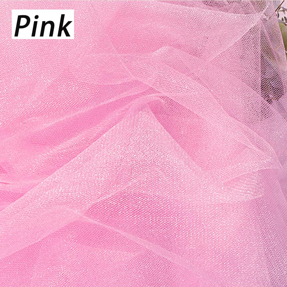 Pearlescent Tulle Fabric 150x100cm Soft Mesh Gauze for Bridal Skirt Clothing Home Curtain Lightweight Translucent Photo Backdrop