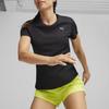 Puma Run Favorites Velocity Tee Solid Color Casual Breathable Round Neck Short Sleeve T-Shirt Women Tops Black 525463-01