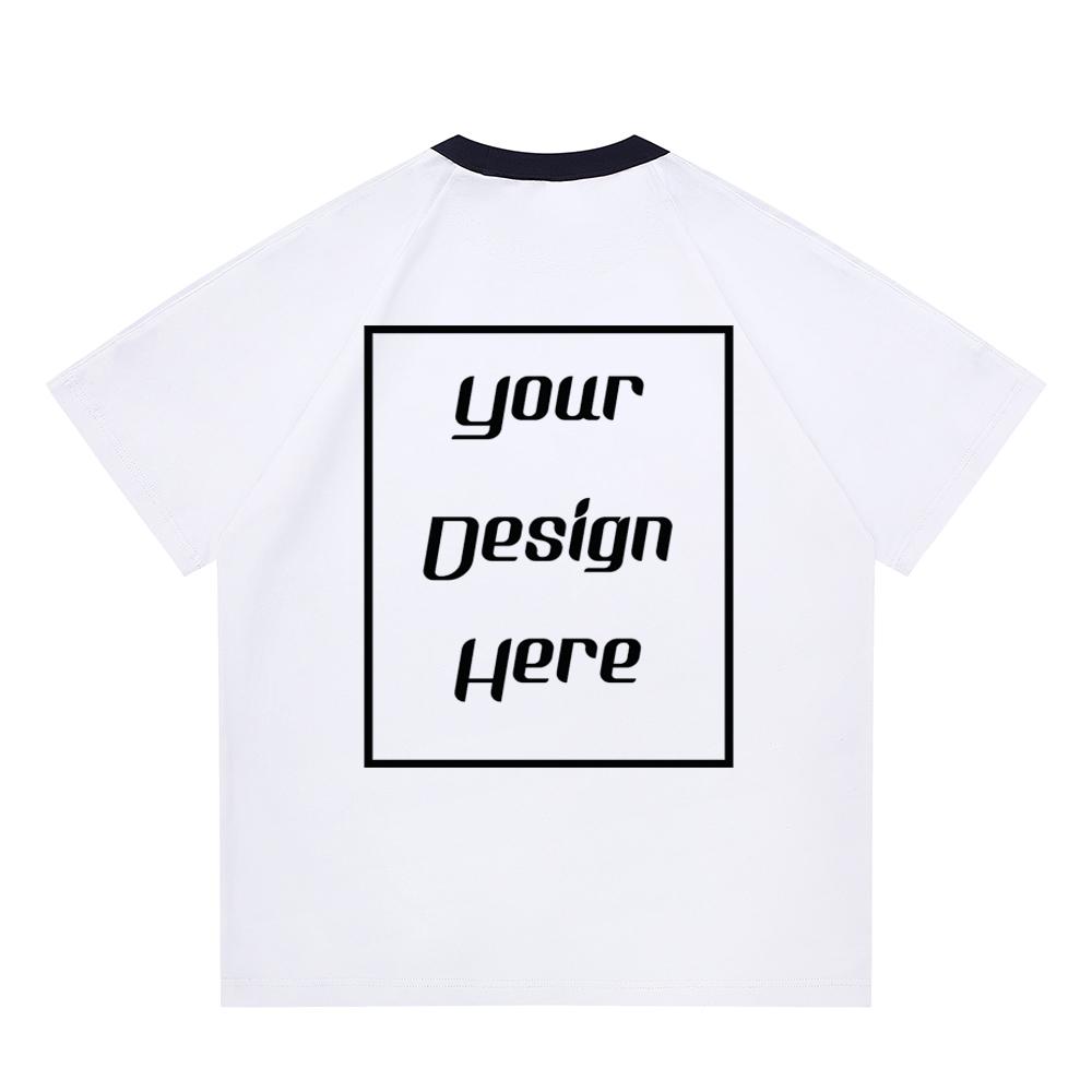 Streetwear Customized Pattern Print Unisex T-Shirt Harajuku Casual O Neck Student Lovers Short Sleeves Men Women Massive Cotton T-Shirt