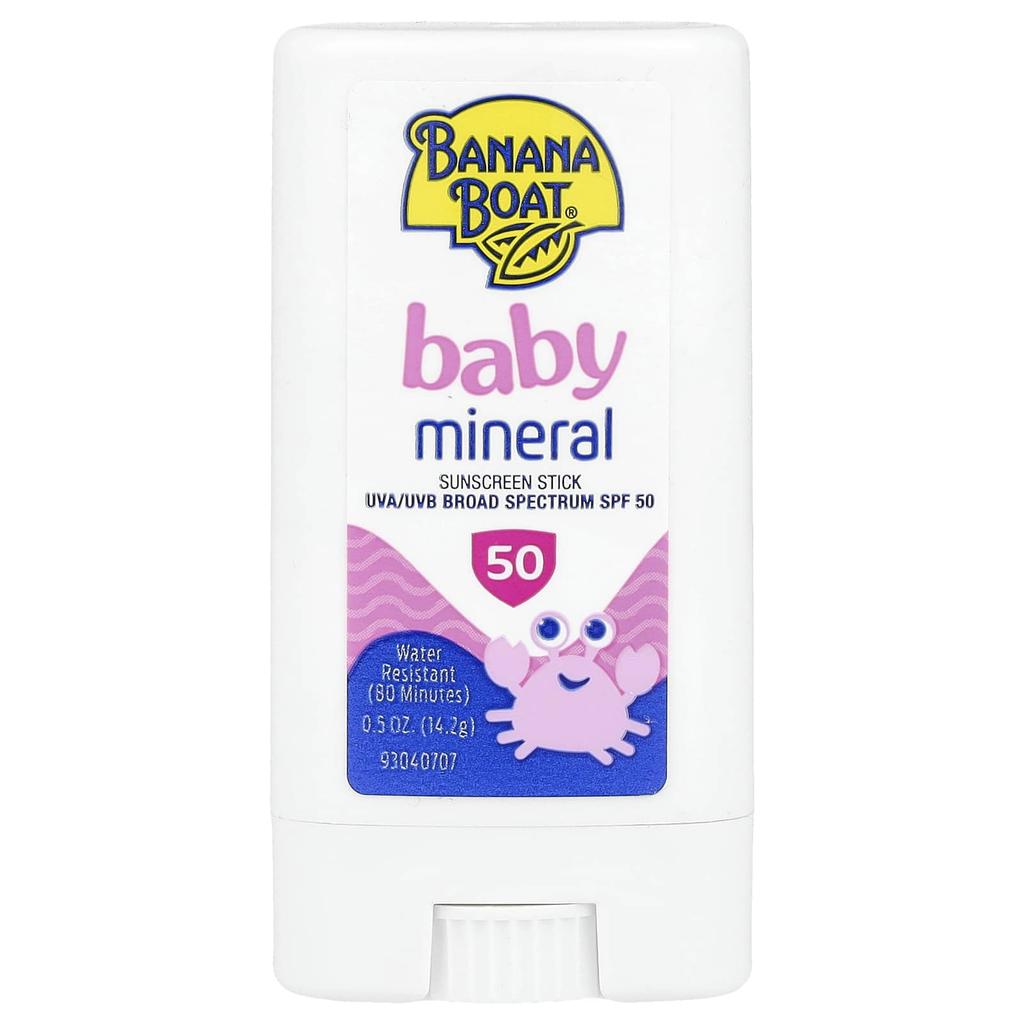 Banana Boat, Infant Mineral Sunscreen Stick, SPF50, 0.5 oz (14.2 g)