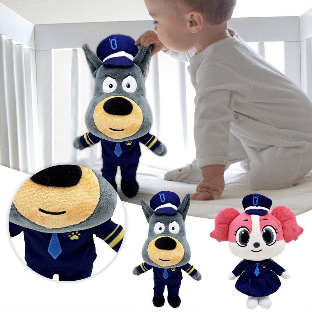 Sheriff Labrador Doberman Pinscher  Plush Doll Animated Plushie
