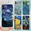 Art Van Gogh Paintings For iPhone 17,16,15,14,13,12,11,Air,X,XR,Pro,Max,Plus Transparent Clear Cover