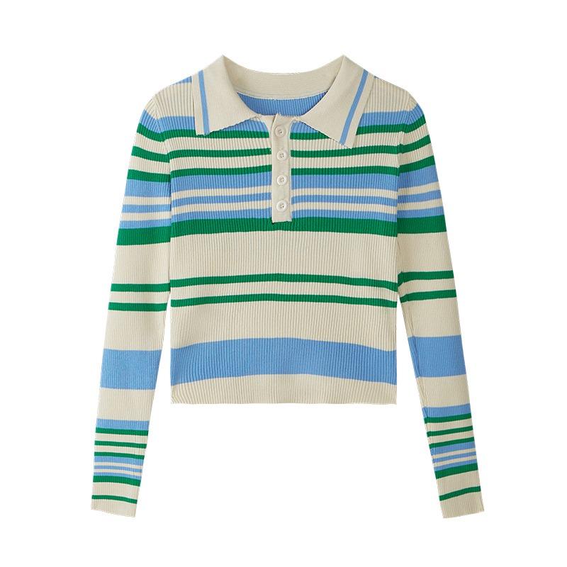 

Women s Sweater Bottom Knit Slim Fit Long Sleeve Short Single Breasted One Size