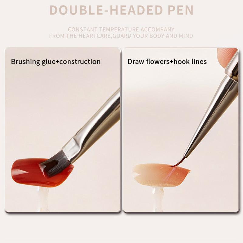 1Pcs/Set Wood Handle Art Liner Diy Painting Brush Drawing Lines Stripe Flower Painting Pen Nail Liner Brush Set With 5Size