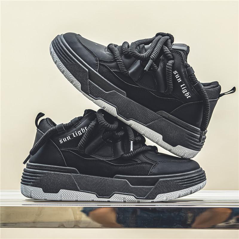 Модные мужские кроссовки на платформе — фото 14