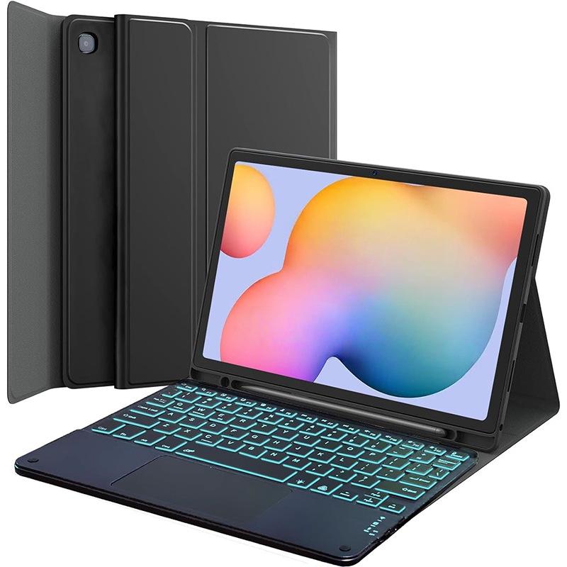 Samsung Tablet A11+ Case with Backlit Bluetooth Keyboard & Pen Slot - Model A87/S10lite