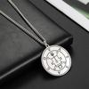  Stainless Steel Demonic Seal Necklace Oriax Satan Sigil Pendant Neckalces Fashion Chain Gothic Solomon Amulet Jewelry