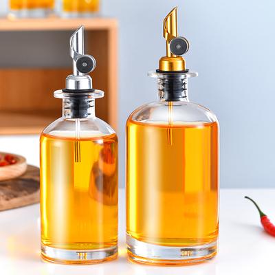 Bottiglia in Vetro Stile Moderno alla Moda per la Casa Lusso Leggero Cucina Dispenser Condimenti Bottiglie Bottiglia in Vetro Trasparente