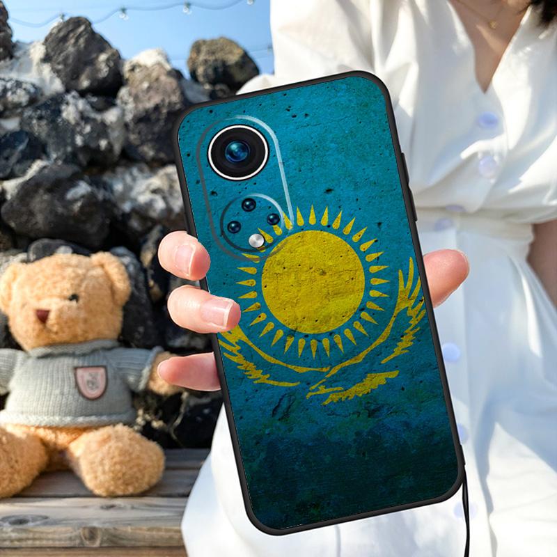 Kazakhstan Flag Case For Honor Magic 7 Lite 5 6 8 Pro X9a X9b X9c X9d X8b X8c 50 70 90 200 400 Win RT Cover