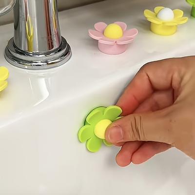 Flower Shape Sink Overflow Hole Plug - Decorative Bathroom & Kitchen Cover, Water-Saving Design, Easy Install, Perfect Home Gift