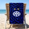 Proof Beach Towel with a Inter Milan Logo1 Pattern - Soft,absorbent,quick-drying,machine Washable - Perfect for Swimming,camping,bathing