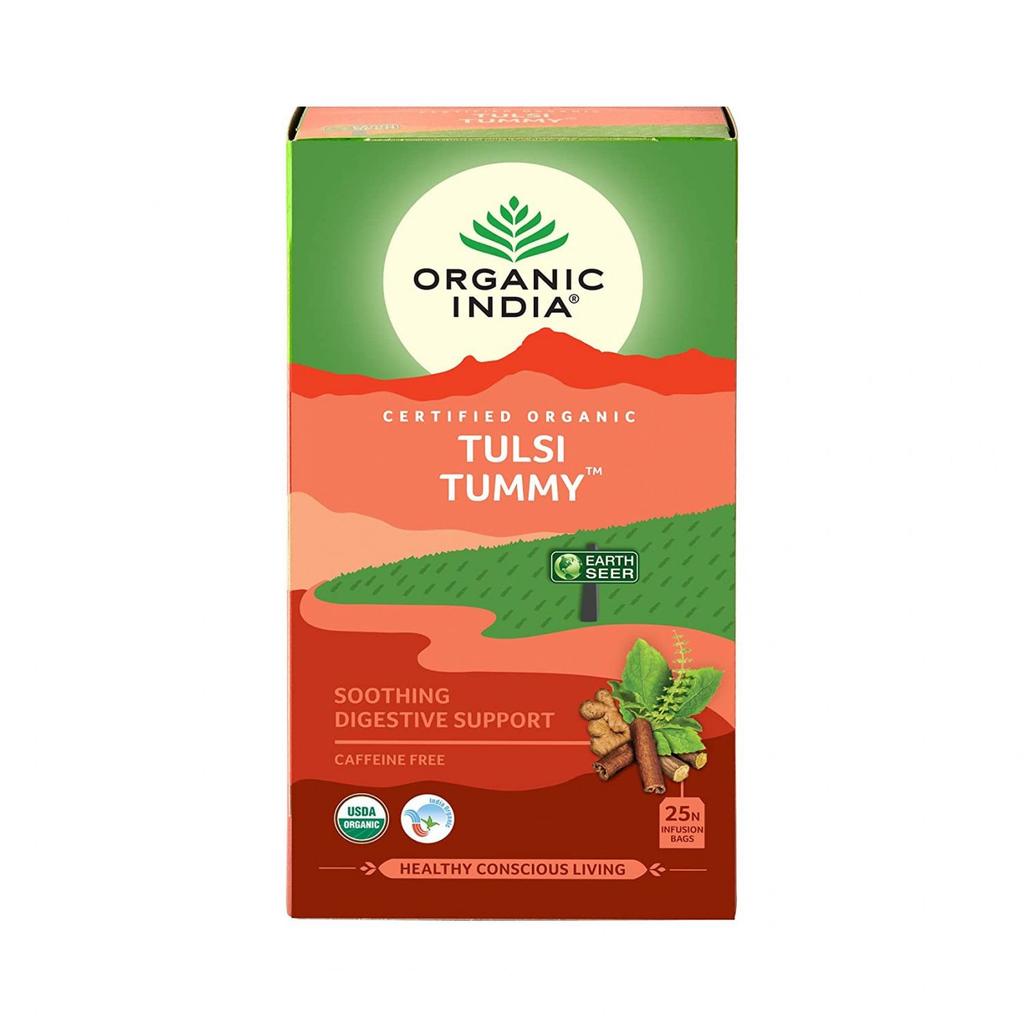 Чай Тулси Тамми: для пищеварения (25 пак, 1,8 г), Tulsi Tummy,  Organic India