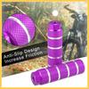 BULLSPANN Bicycle Step Set of Aluminum Axle Universal Fit for Purple Pegs/Footpegs, 4, Alloy, 3/8" Compatible, BMX/MTB/Mini Bikes,