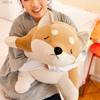 Long Cartoon Shiba Dog Plushie Pillow Stuffed Animals Pillows Cute for Sleeping Hugging Soft Toy Kids Adults Gift