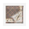 Daks Beige Check Pattern Square Scarf Dcsc2f141