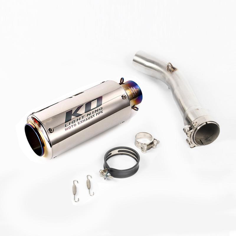 FZ1 Motorcycle Exhaust System Escape Muffler Pipe Silencer Connector Section Pipe for Yamaha FZ1