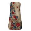 Women’s Strapless Floral Print Tube Top Casual Boho Style Sleeveless Blouse Lightweight Summer Top for Daily Wear
